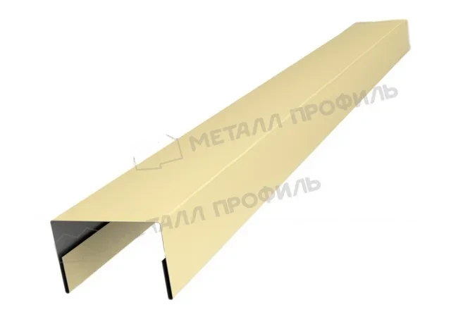Крышка 38*23мм 0.45мм Полиэстер RAL 1014 (бежевый) 3м Металл Профиль