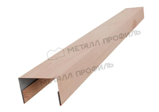 Стойка 36*24мм 0.45мм Ecosteel теxture Орех 2м Металл Профиль