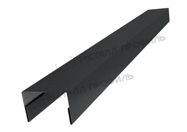 Стойка 36*24мм 0.5мм PureTech Mat RAL 7021 (серый) 2м Металл Профиль