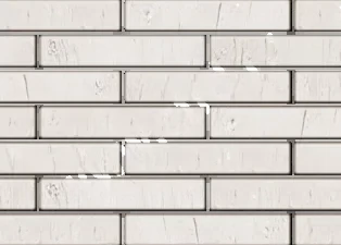 Кирпич облицовочный пустотелый ригельный Белый Pro скала 310×85×50 мм утолщенная стенка М200 кг/см2 Железногорск