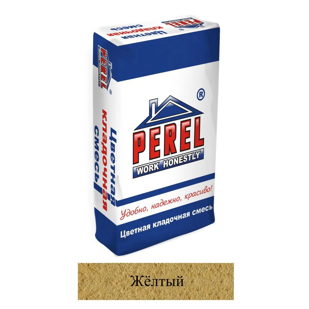 Кладочная смесь цементная М200 Perel VL желтый 0235 25 кг