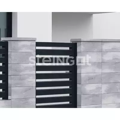 Крышка для блока заборного бетонный Steingot 500*200*50 В30 Серебристый камень (Stein Silver)