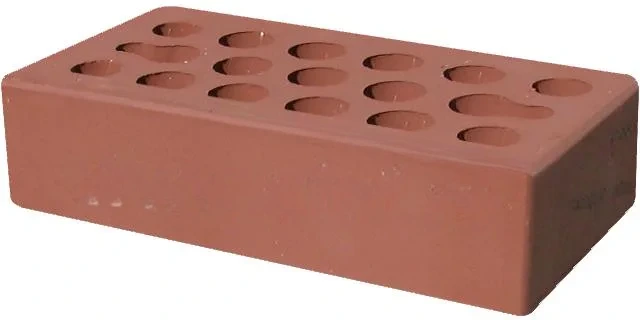 Кирпич облицовочный пустотелый Classic Бордо гладкий 250×120×65 мм утолщенная стенка 20-22 мм М175 кг/см2 Керма