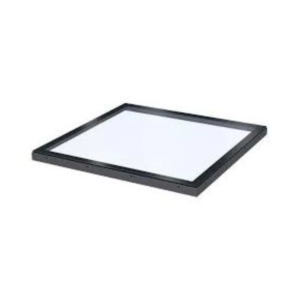Окно для плоской крыши Velux ISU 2093 (плоский стеклянный купол) 60*60см алюминий однокамерный
