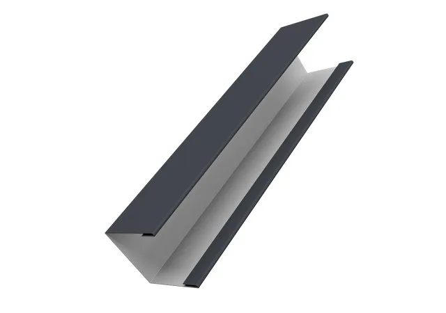 Крышка 40*39мм 0.5мм Полидэкстер RAL 7024 (серый) 2.5м Grand Line
