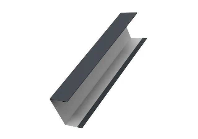 Крышка 65*40мм 0.5мм Полидэкстер RAL 7024 (серый) 2.5м Grand Line