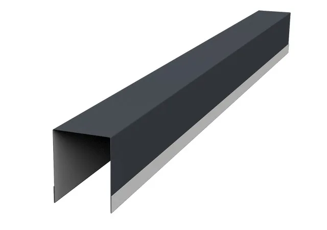Планка опорная составная внутренняя 0.5мм Полидэкстер RAL 7024 (серый) 2.5м Grand Line