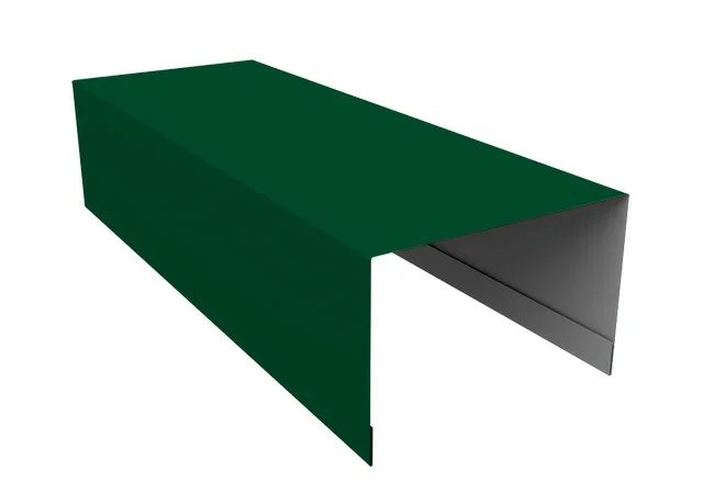 Крышка (сайдинг Экобрус) 0.45мм Drap TX RAL 6005 (зеленый) 3м Grand Line